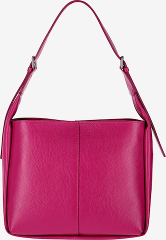 rozā faina Pleca soma: no priekšpuses