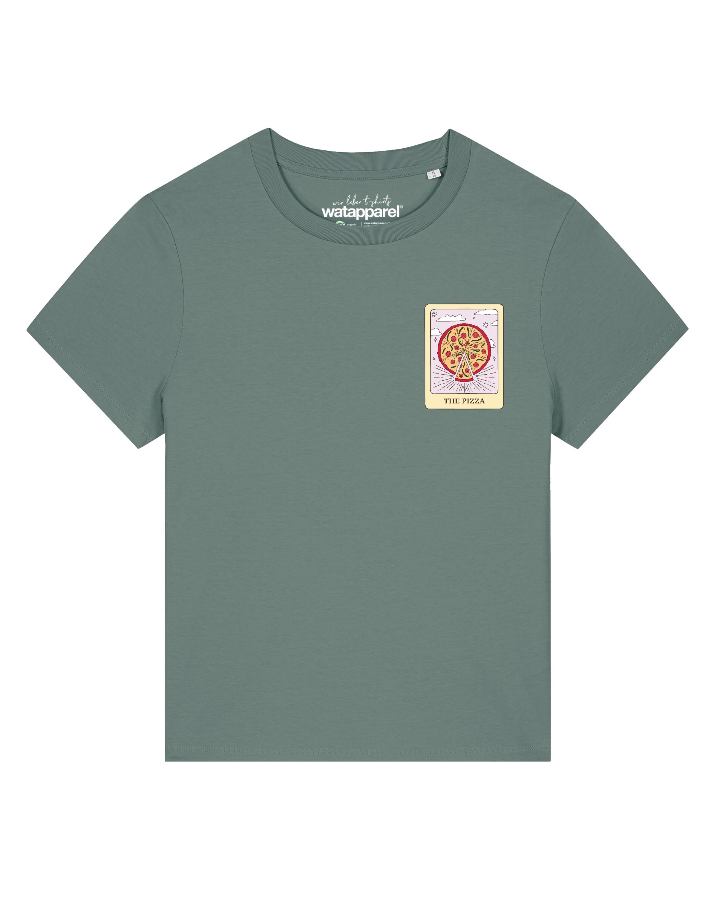 T-shirt Watapparel en vert : devant