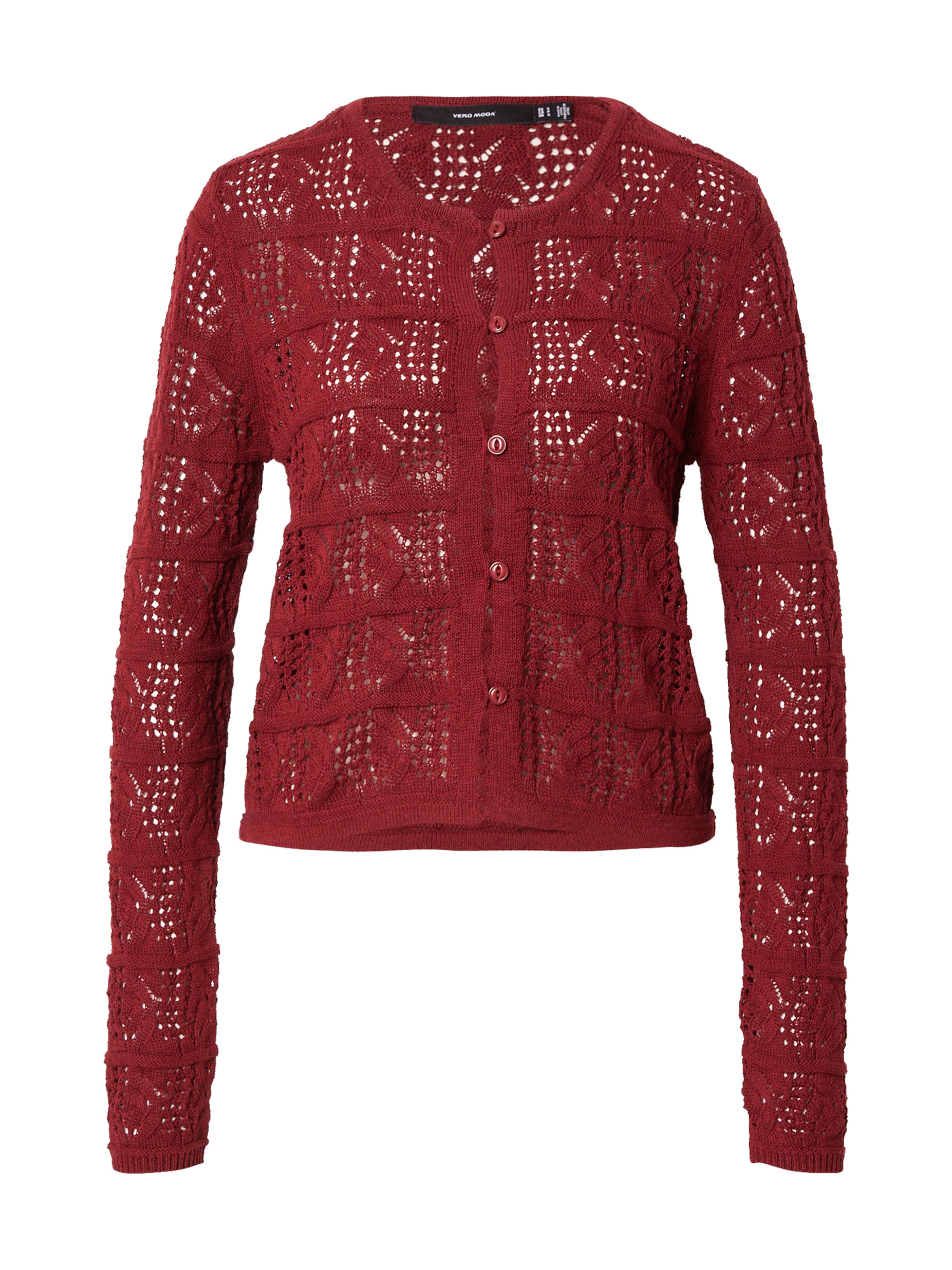 VERO MODA Neuletakki 'VMAMAZING' värissä ruskea: etupuoli