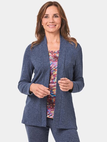 Goldner Strickjacke in Blau: predná strana