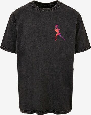 Merchcode Shirt 'Tennis Woman Silhouette' in Grey: front