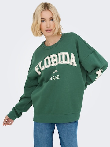 Felpa 'ONLVICTORY' di ONLY in verde