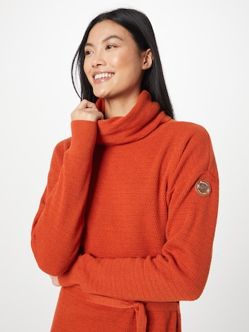 Ragwear Knitted dress 'BABETT' in Orange