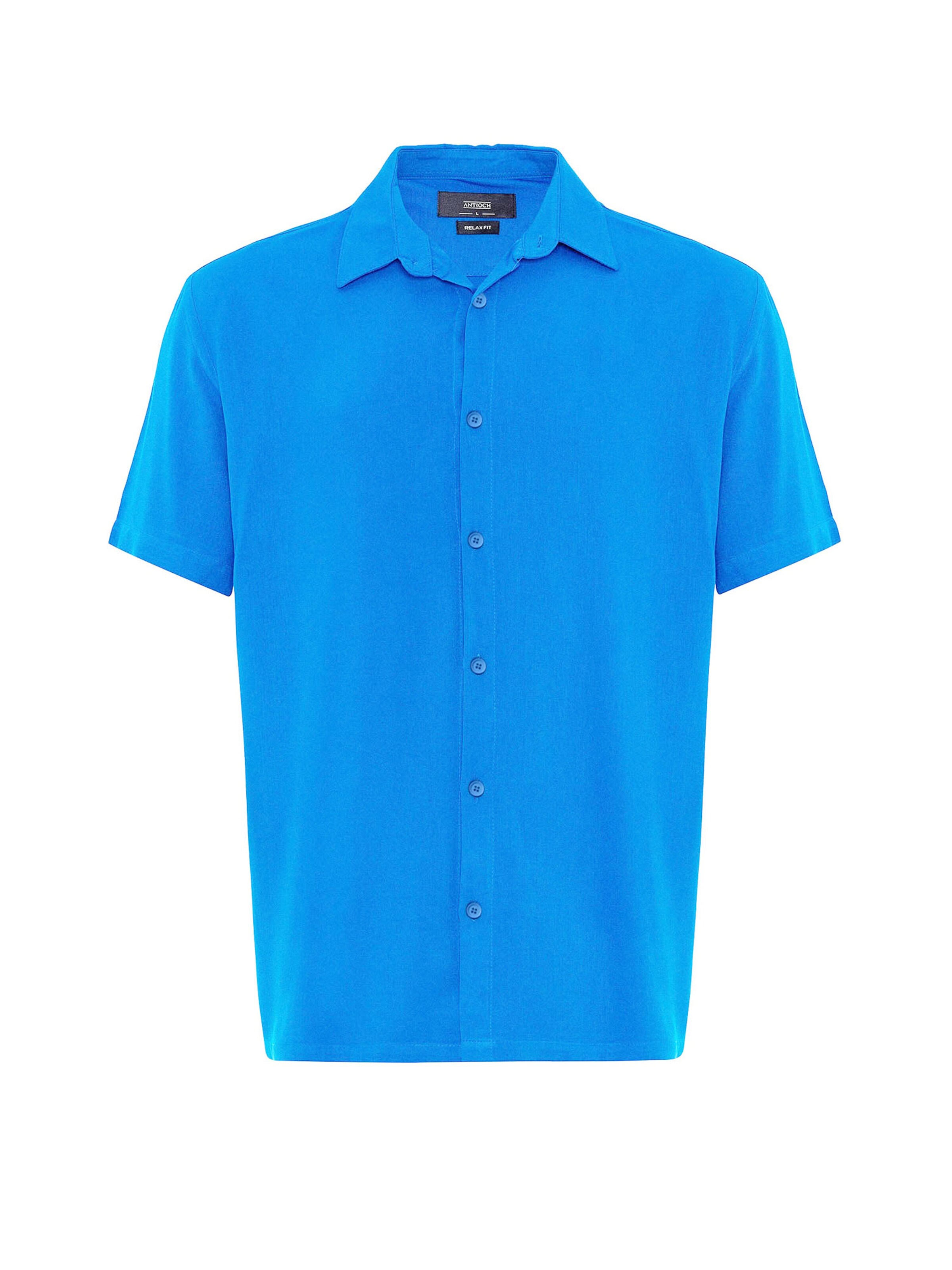 AntiochRegular Fit Košulja - plava boja: prednji dio