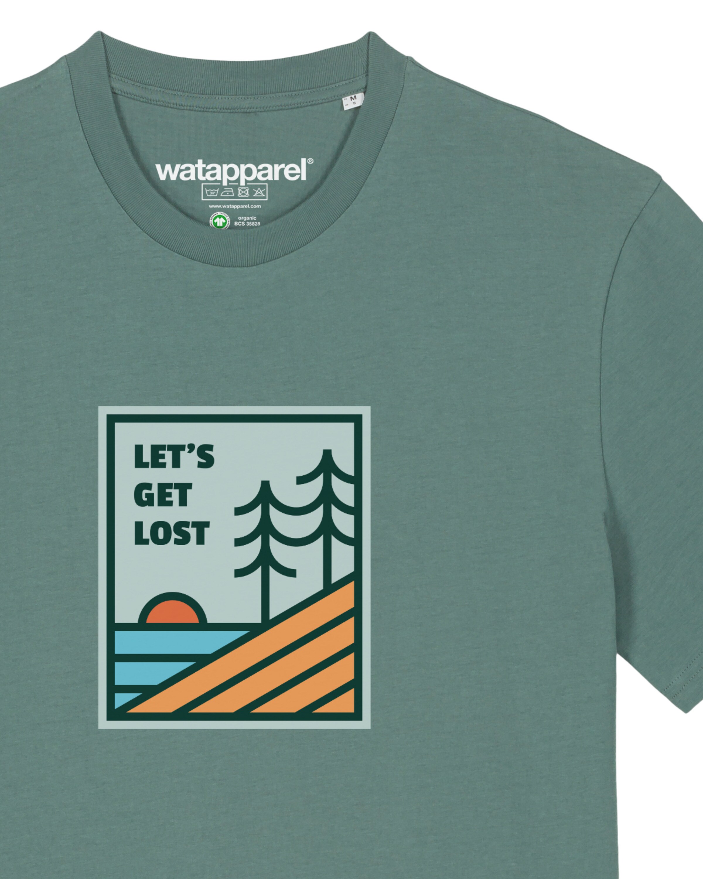 Maglietta ' Let's Get Lost ' di Watapparel in verde