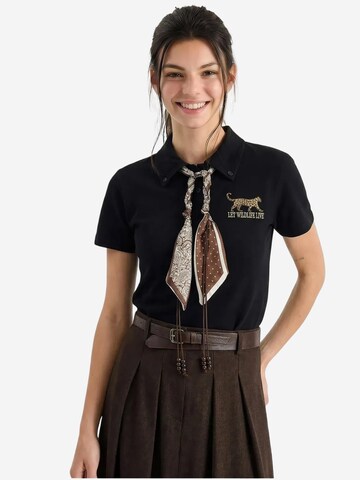 Bianco Lucci Shirt in Zwart: voorkant