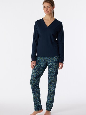 SCHIESSER Pyjama ' Modern Nightwear ' in Blauw
