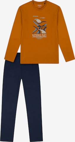 Pyjama ' Nightwear ' SCHIESSER en orange : devant