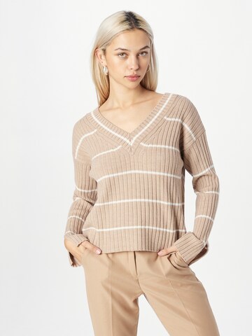 Pulover de la UNITED COLORS OF BENETTON pe bej: față