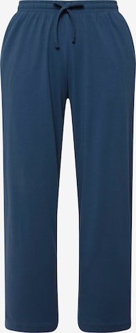 Ulla Popken Pyjamabroek in Blauw: voorkant