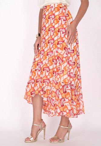 Jupe faina en orange