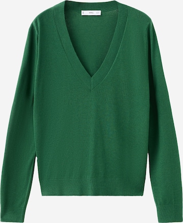 Pulover 'LUCCAV' de la MANGO pe verde: față