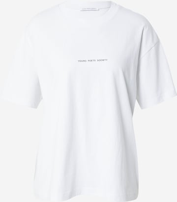 T-shirt Young Poets en blanc : devant