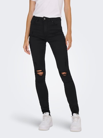 ONLY Skinny Jeans 'JOSIE' in Zwart: voorkant