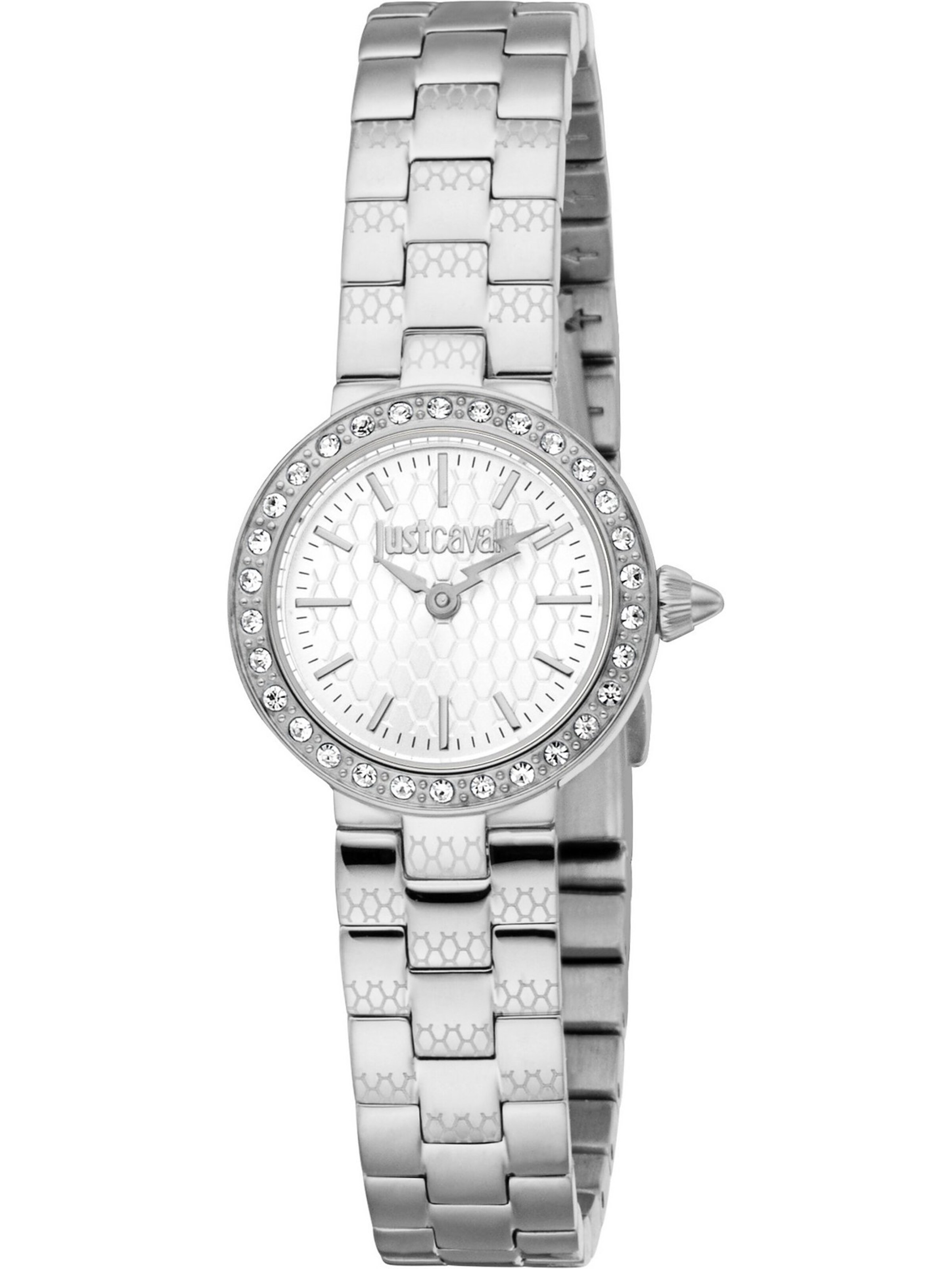 Just Cavalli Uhr in Silber: Vorderseite