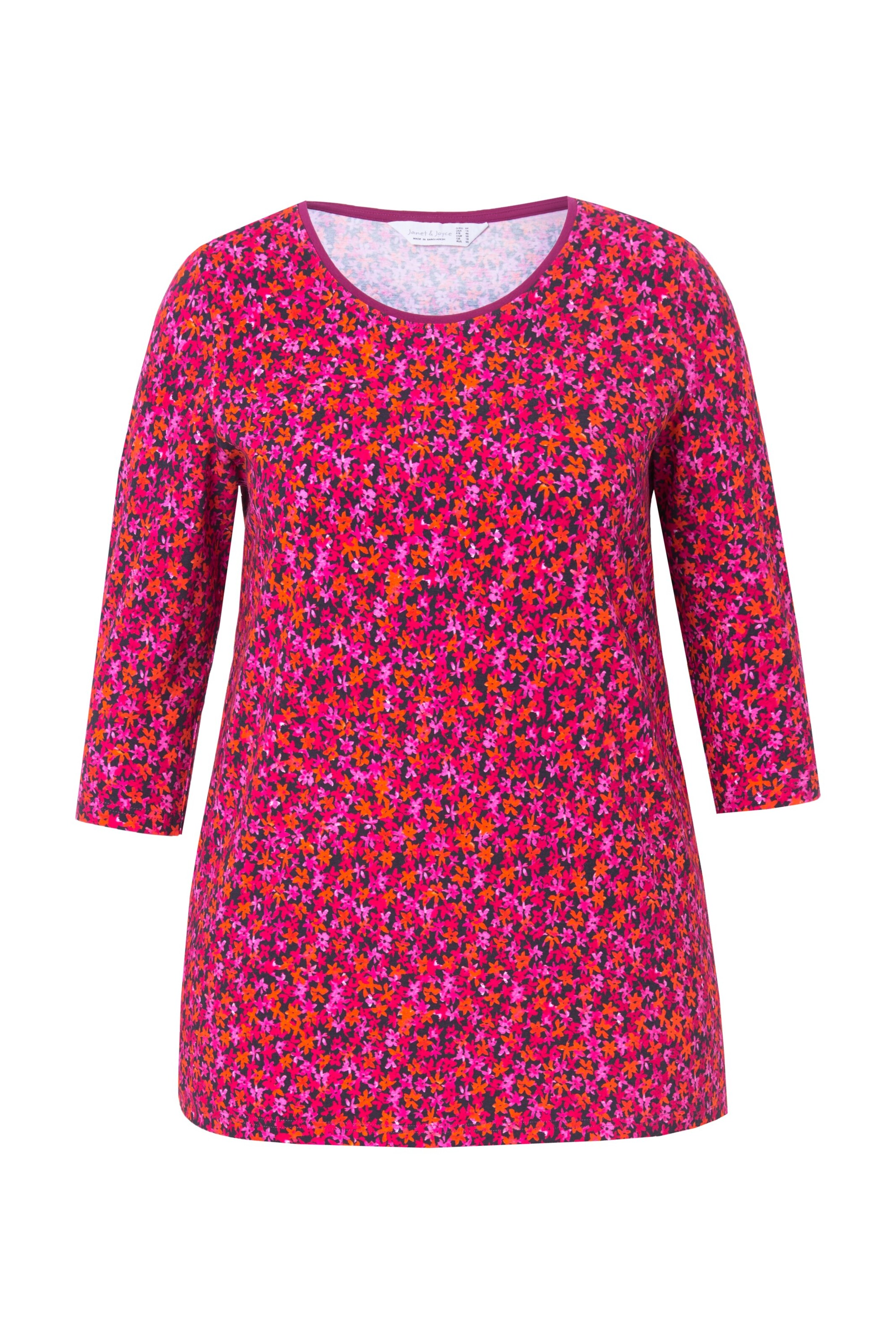 Janet & Joyce Shirt in Pink: front