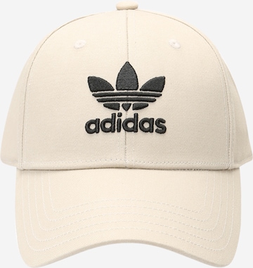 ADIDAS ORIGINALS Cap 'Trefoil' in White: front