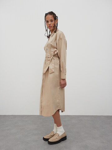 EDITED Shirt Dress 'Cana' in Beige: front