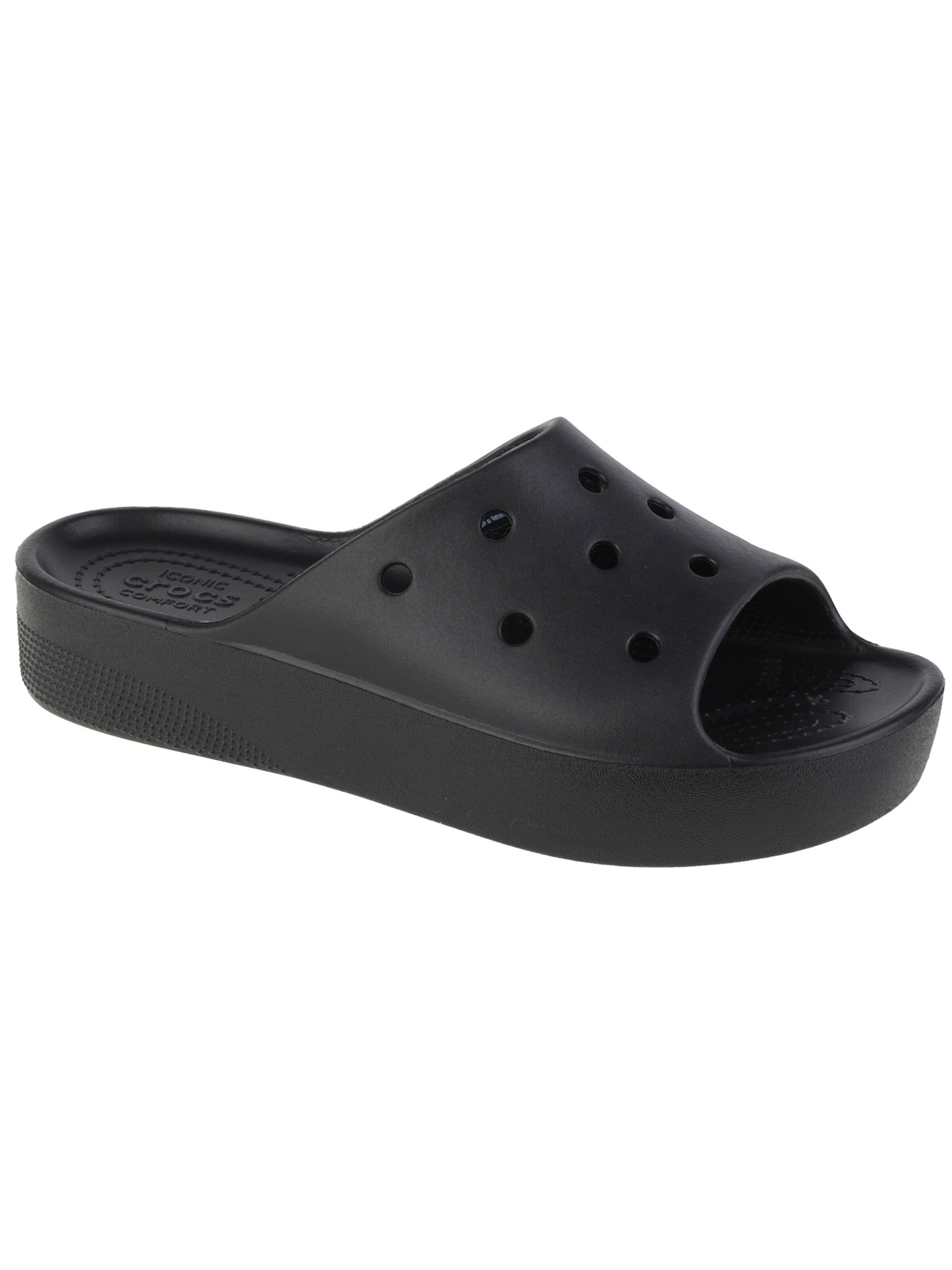 Crocs Strand-/badschoen in Zwart: voorkant