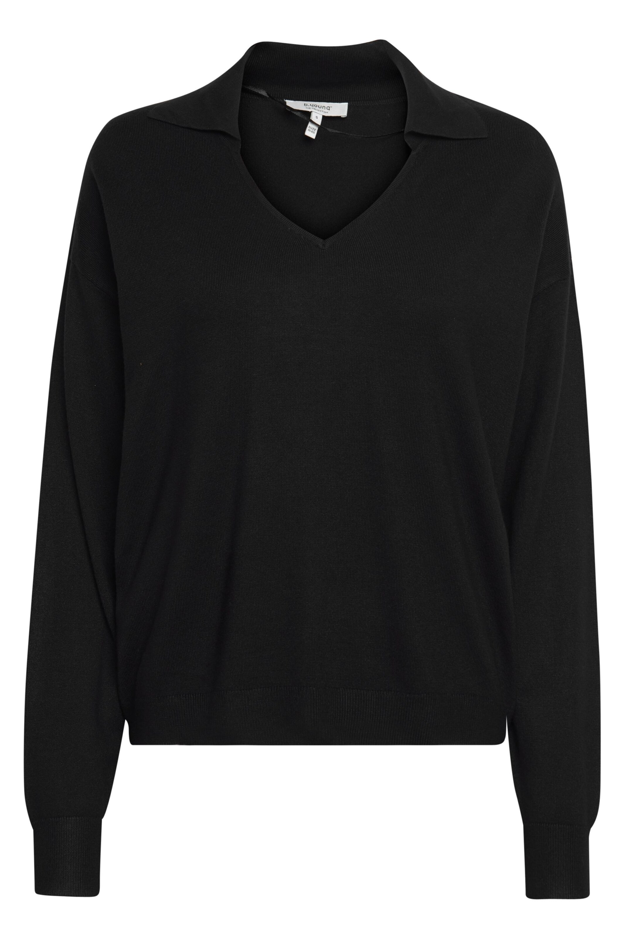 b.young Pullover 'BYPimba' in Schwarz: Vorderseite