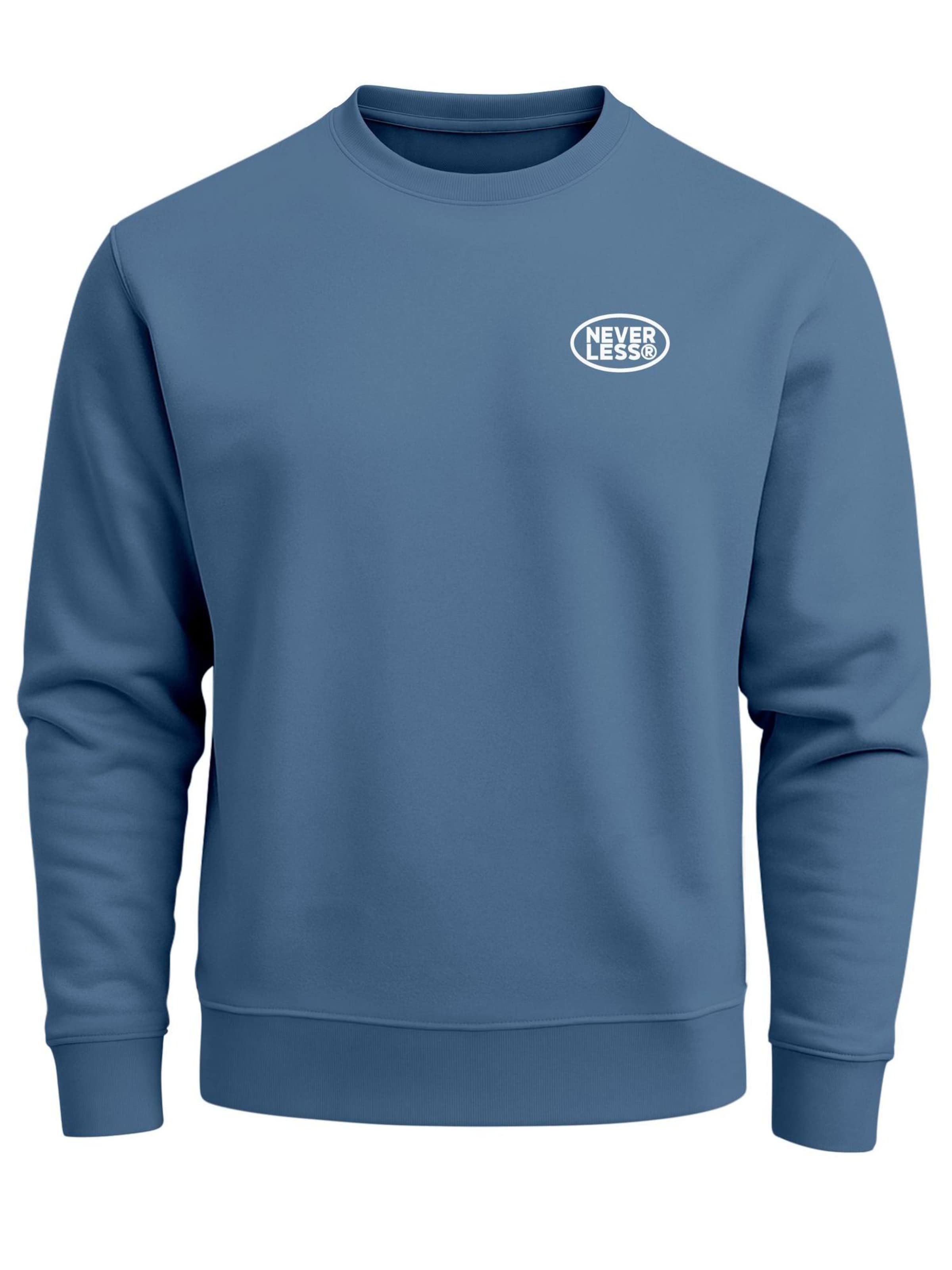 Neverless Sweatshirt 'No Bad Days'‌‌‌‌‌‌‌ in Blau: Vorderseite