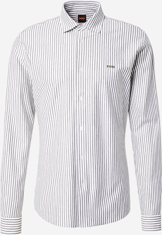 BOSS Regular Fit Hemd 'Mysoft_2' in Grün: Vorderseite