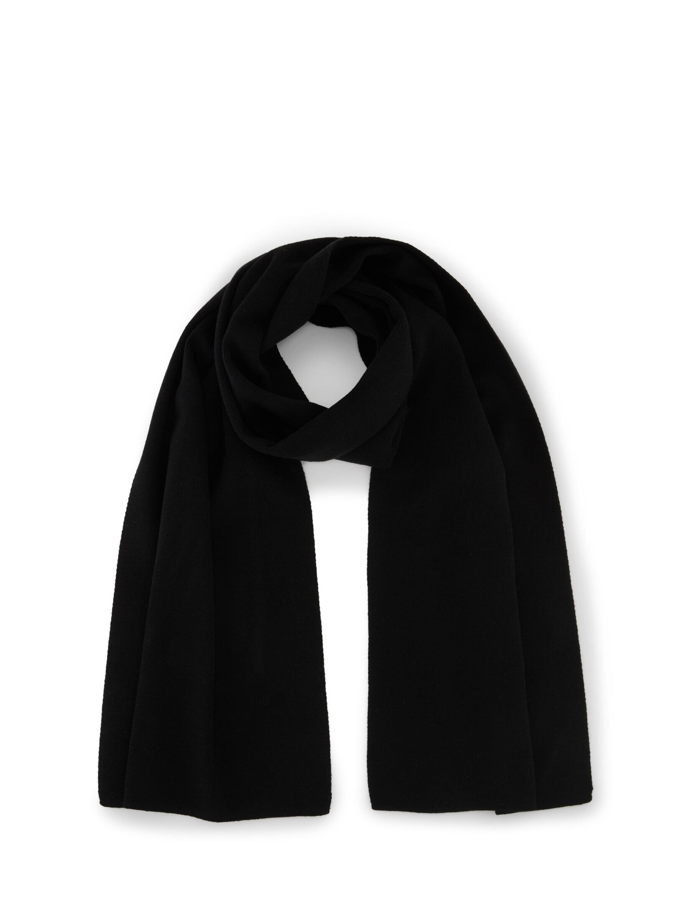 TOM TAILOR DENIM Schal in Schwarz: Vorderseite