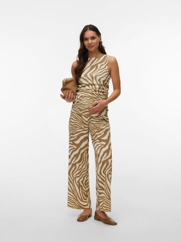 Wide leg Pantaloni di Vero Moda Maternity in bianco