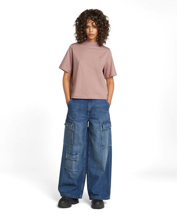 G-STAR Wide leg Cargojeans 'Mega' in Blauw