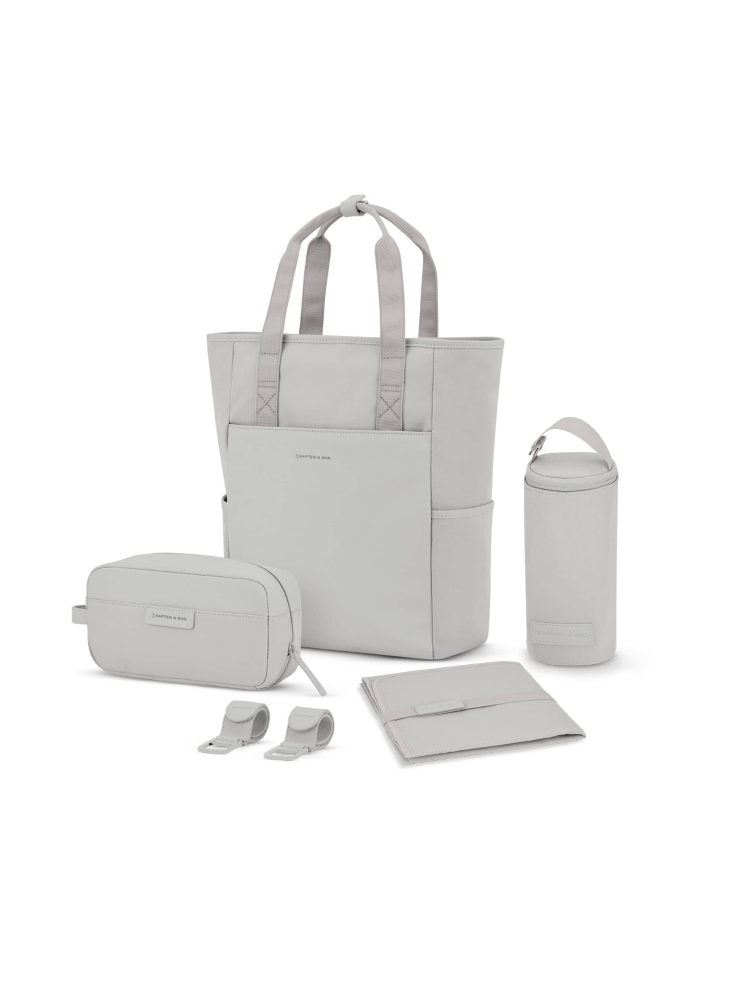 Kapten & Son Backpack 'Lindby Diaper' in Grey: front