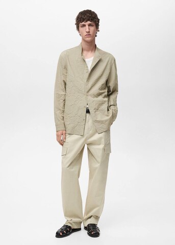 MANGO MAN Regular Fit Hemd 'Becrux' in Grün