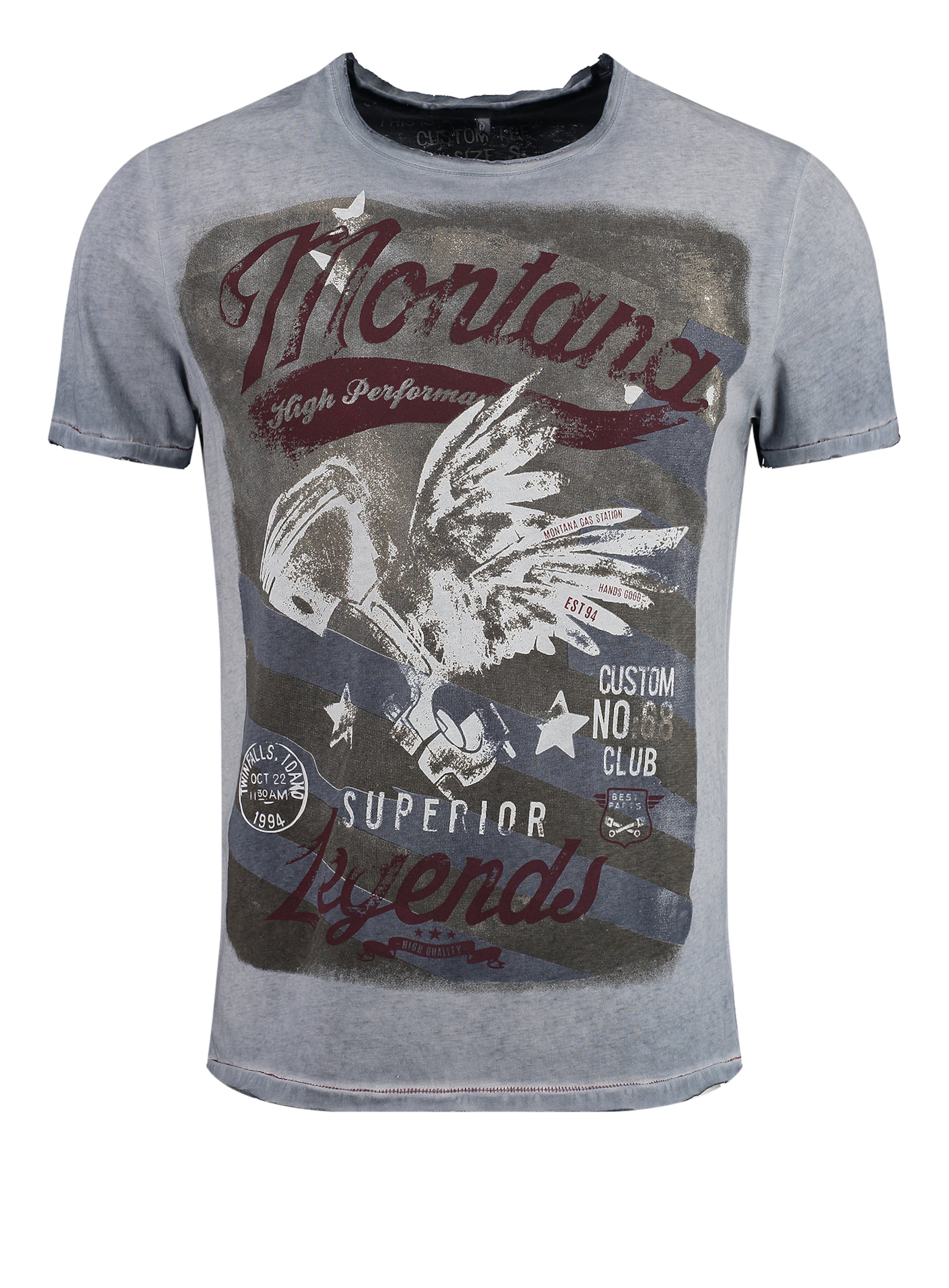 Key Largo Shirt 'MONTANA' in Blue: front