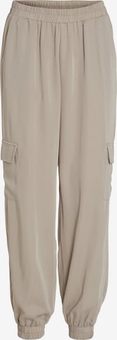 VILA Tapered Cargo Pants in Grey: front
