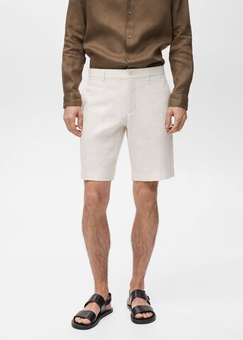 MANGO MAN Regular Shorts 'Carp' in Weiß: Vorderseite