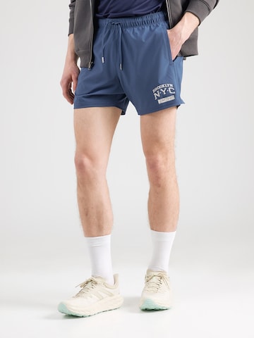 Abercrombie & Fitch Regular Спортен панталон в синьо: отпред