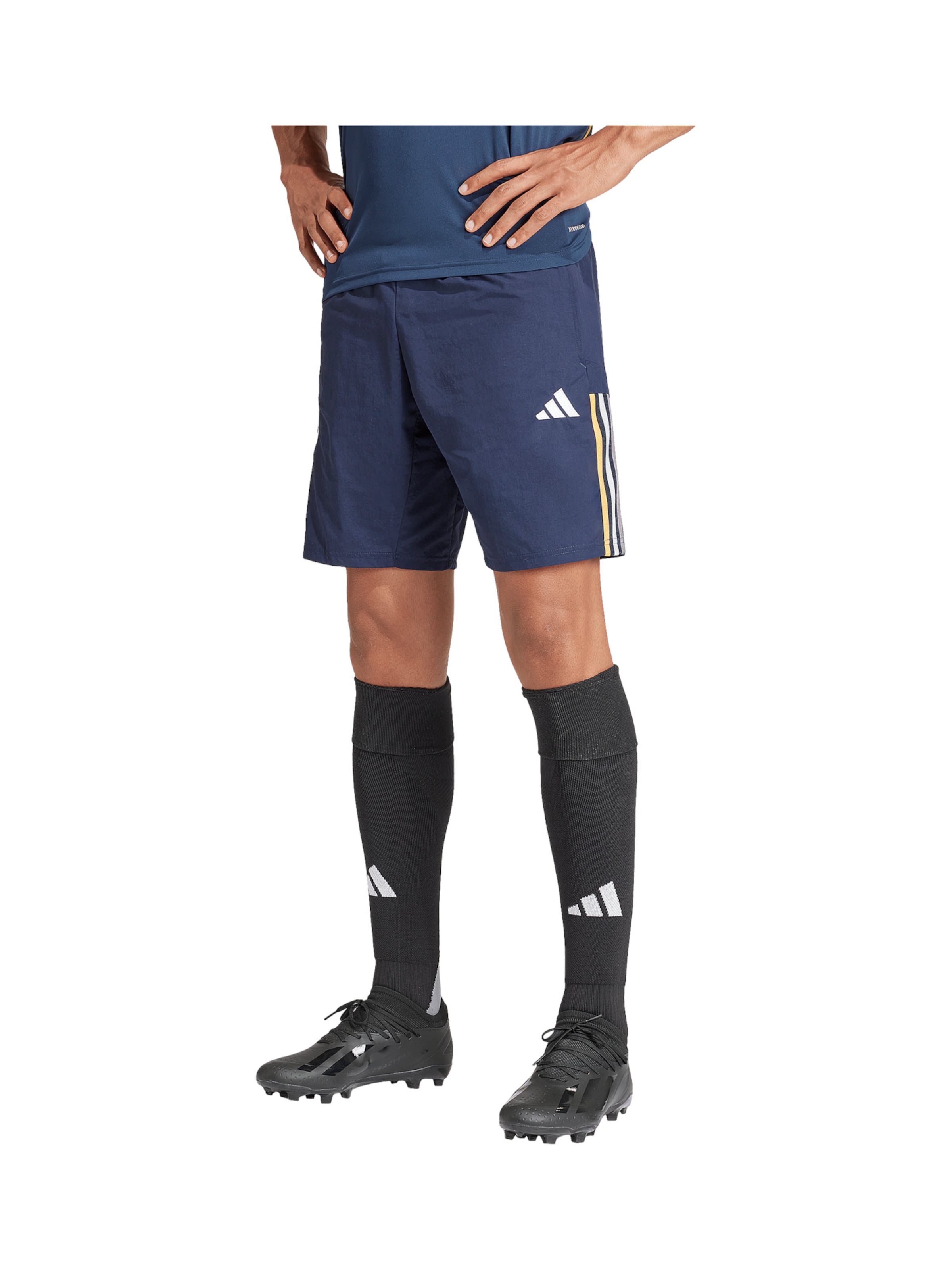 ADIDAS PERFORMANCE Regular Workout Pants in Blue: front