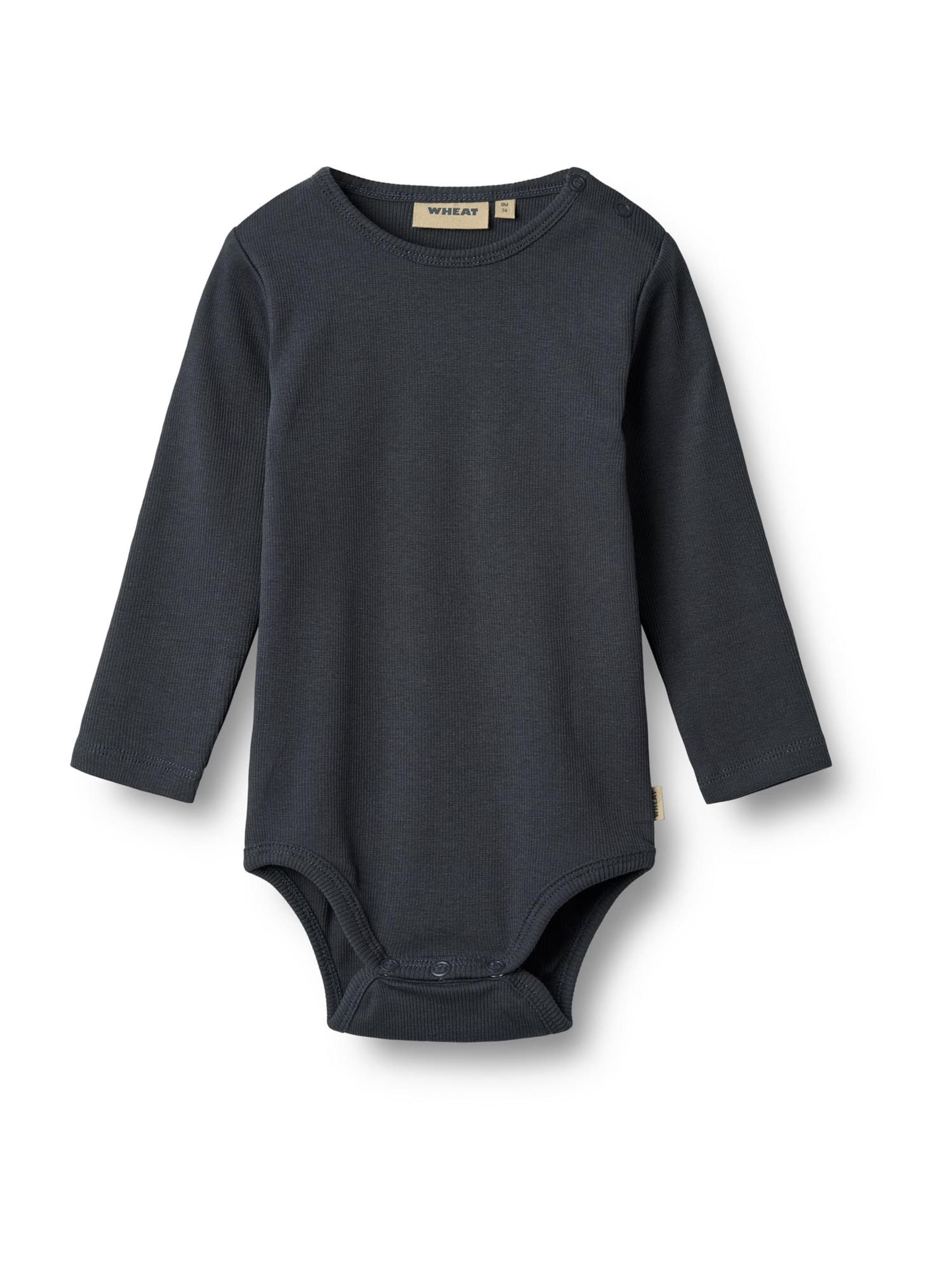 Barboteuse / body 'Spencer' WHEAT en bleu : devant