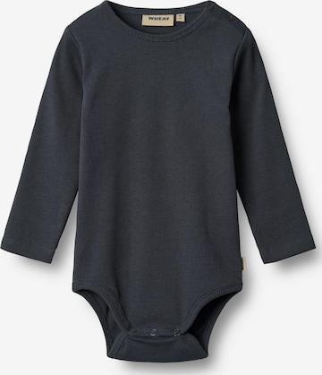 Barboteuse / body 'Spencer' WHEAT en bleu : devant