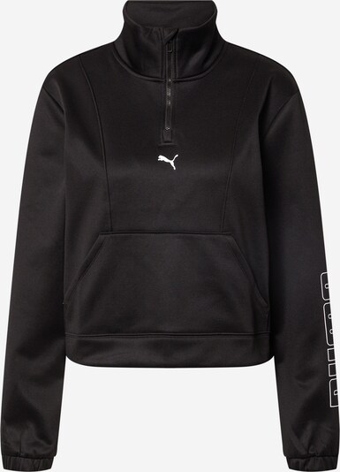 PUMA Sportsweatjacka i svart / vit, Produktvy