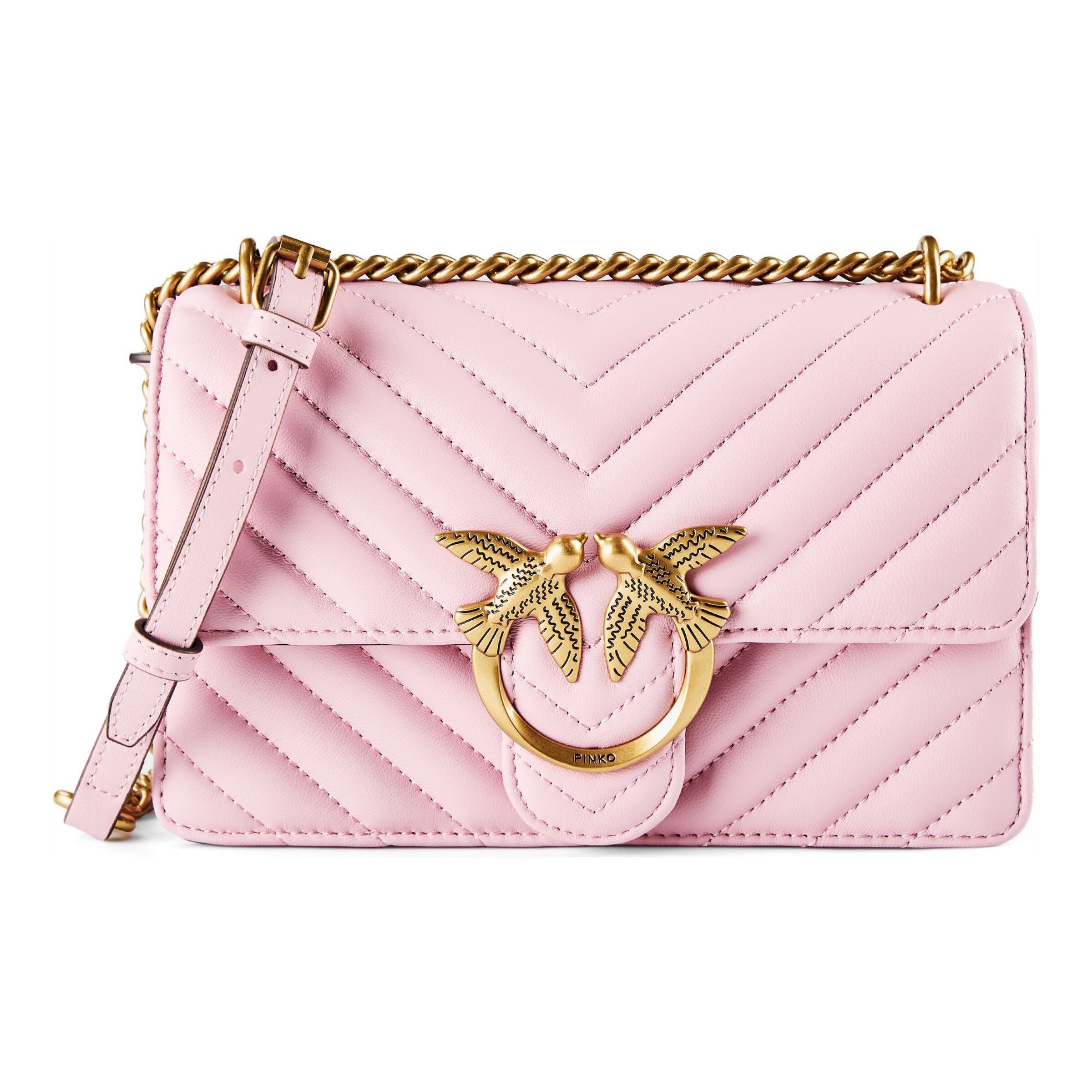 PINKO Schoudertas 'Love One' in Roze: voorkant