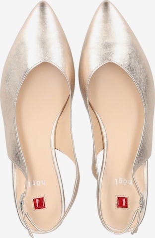 Högl Ballet Flats with Strap 'MONA' in Silver