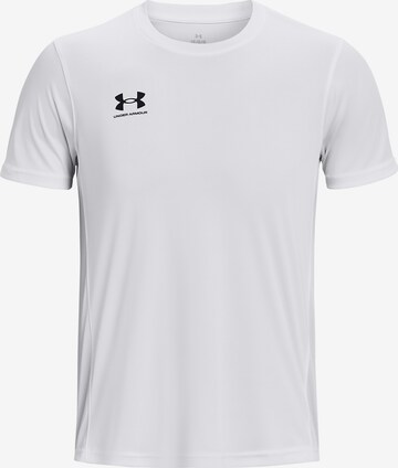 T-Shirt fonctionnel 'Challenger' UNDER ARMOUR en blanc : devant