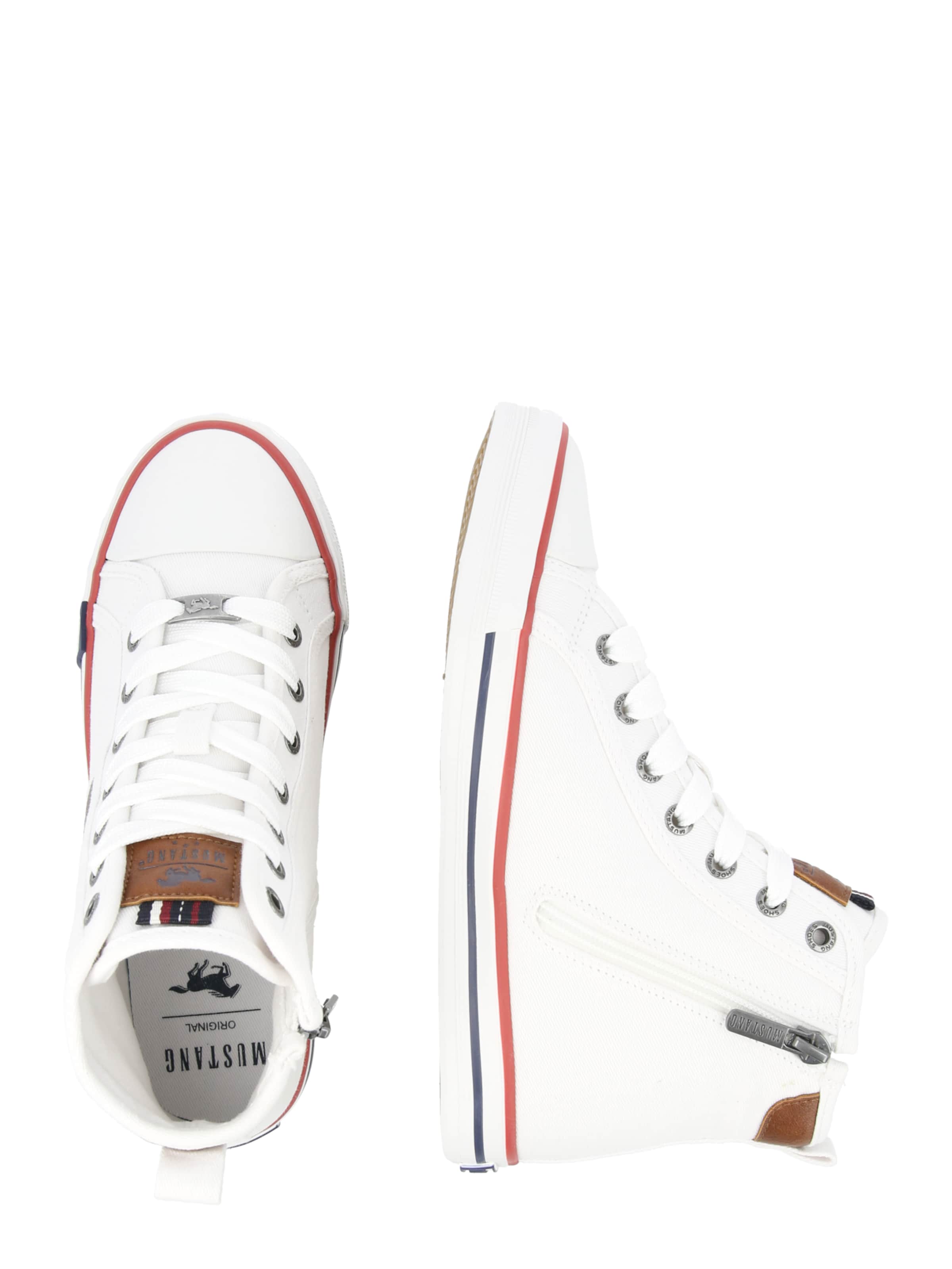 MUSTANG - Sapatilhas altas em branco