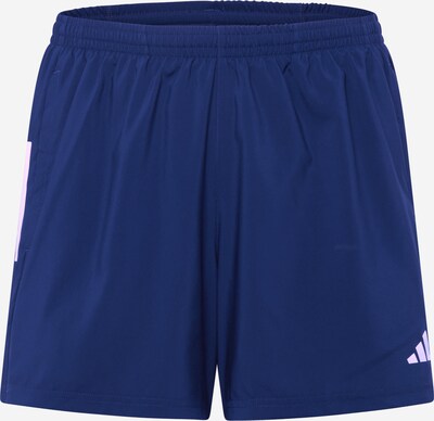 ADIDAS PERFORMANCE Pantalon de sport 'Own The Run' en bleu foncé / blanc, Vue avec produit