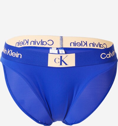 Slip costum de baie Calvin Klein Swimwear pe bej / albastru, Vizualizare produs