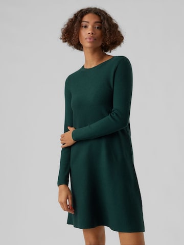 VERO MODA Трикотажное платье в Зеленый: спереди