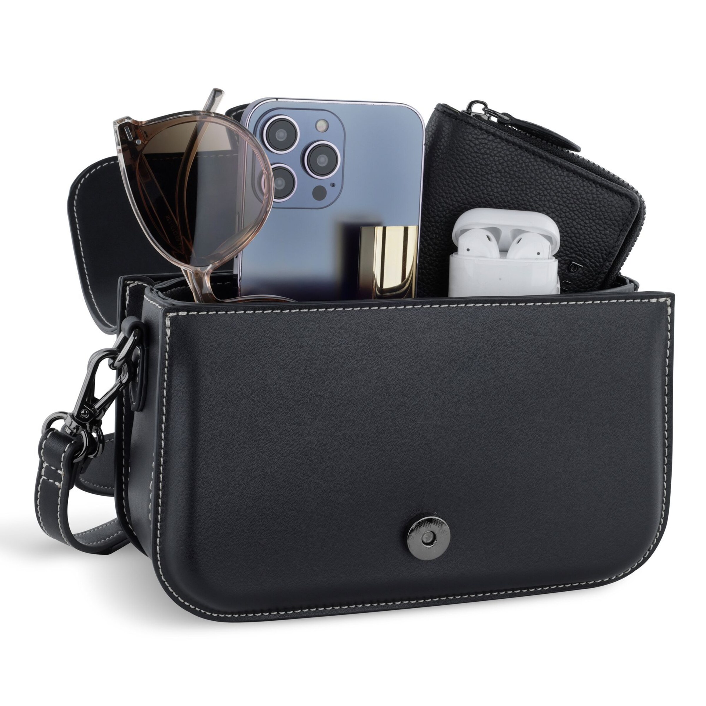 Sac bandoulière 'ZIta' bugatti en noir