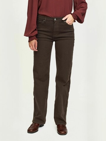 regular Jeans ' SREma ' di Soft Rebels in marrone: frontale