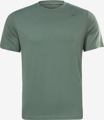 Reebok - Camisa funcionais em verde: frente