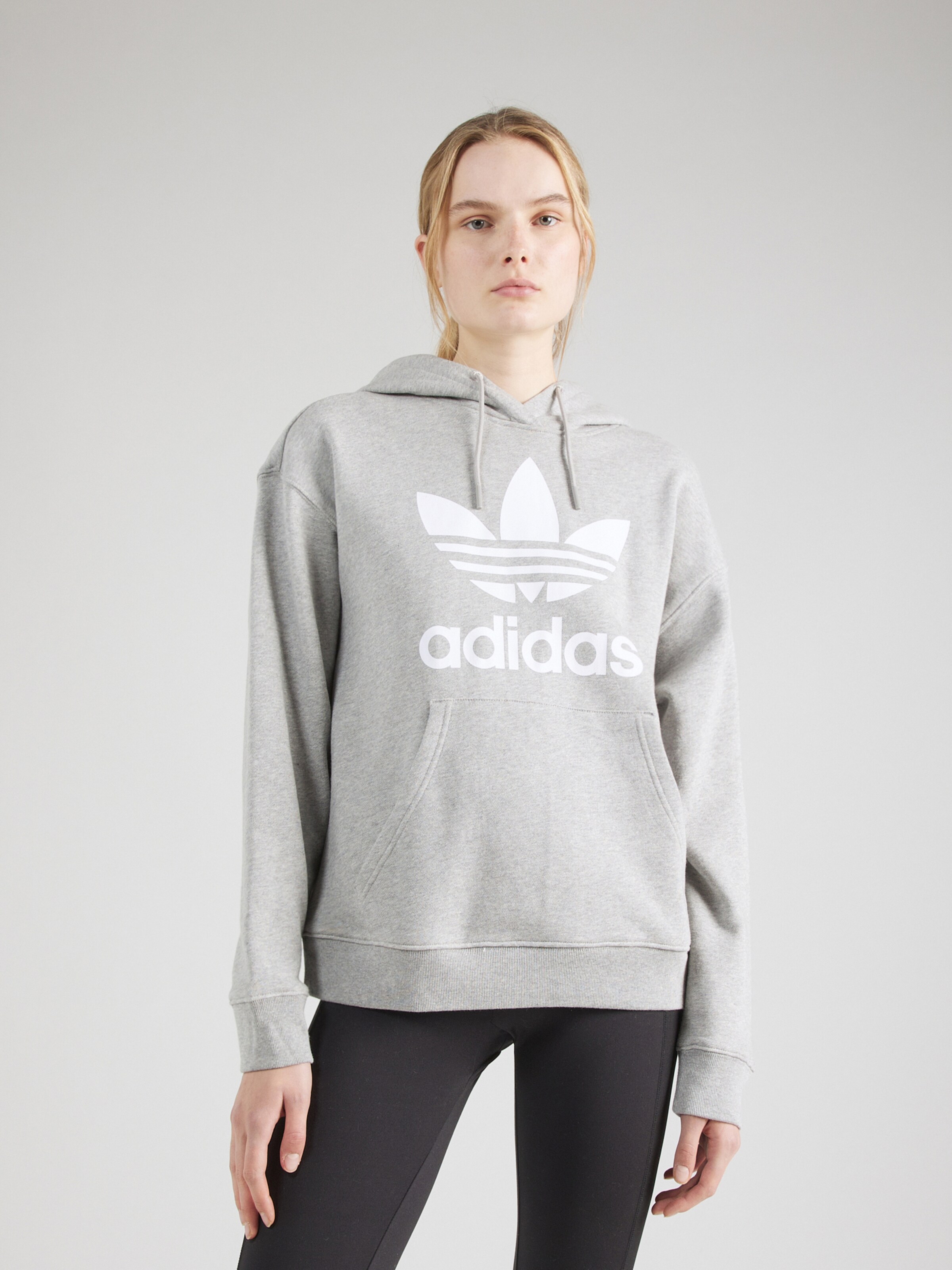 Ladies grey deals adidas hoodie